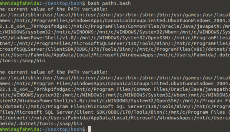 آموزش Bash PATH
