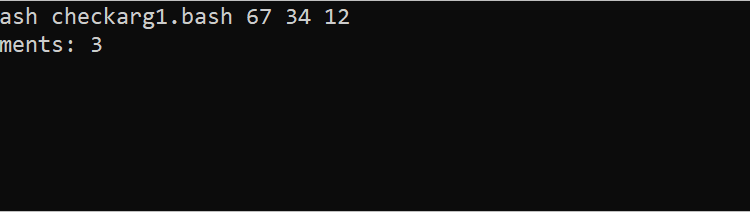تعداد آرگومان ها در اسکریپت Bash را بررسی کنید
