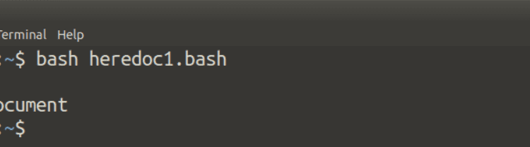 نحوه استفاده از Here Document در bash برنامه نويسي
