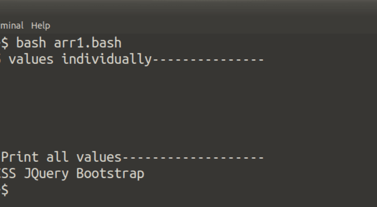 نحوه استفاده از آرایه ها در Bash

