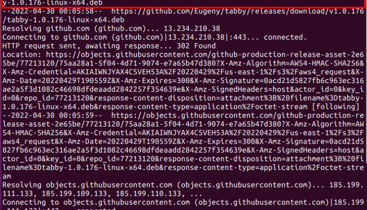 نحوه نصب Tabby (Terminus): عصر مدرن terminal on  اوبونتو 22.04
