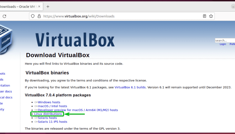 نحوه نصب VirtualBox 7 on اوبونتو 22.04 LTS
