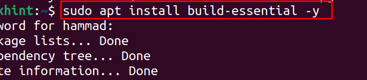 نحوه نصب و استفاده از Build Essential Tools on اوبونتو 22.04
