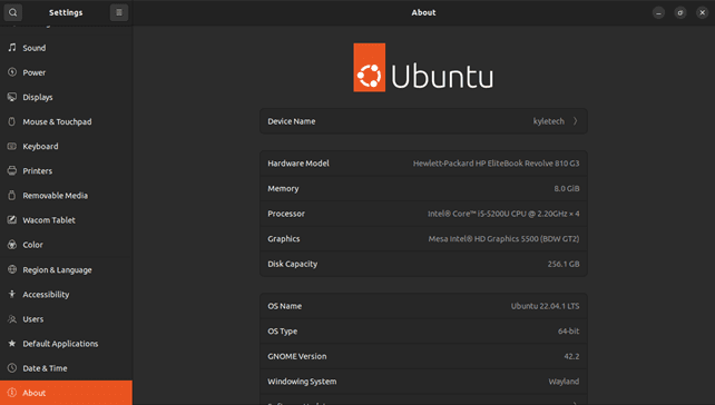 نحوه یافتن جزئیات سخت افزار Ubuntu GUI
