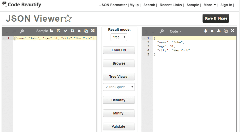 JSON Beautifier روی اوبونتو • بلاگ رسانگار