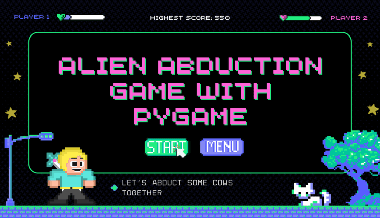 آموزش PyGame – چگونه یک بازی Alien Abduction بسازیم
