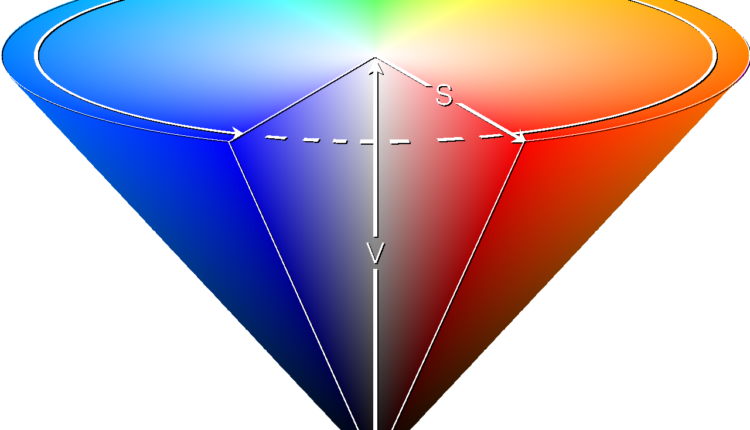 طیف مخروطی hsv