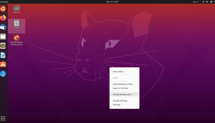 چگونه پس زمینه دسکتاپ خود را در اوبونتو تغییر دهم؟

