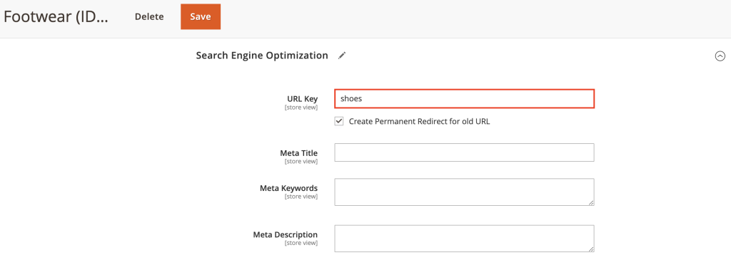 فیلد URL Key در Magento
