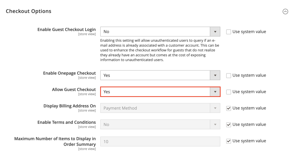 گزینه Allow Guest Checkout در Magento