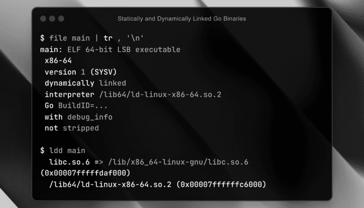 How Statically and Dynamically Linked Go Binaries Work