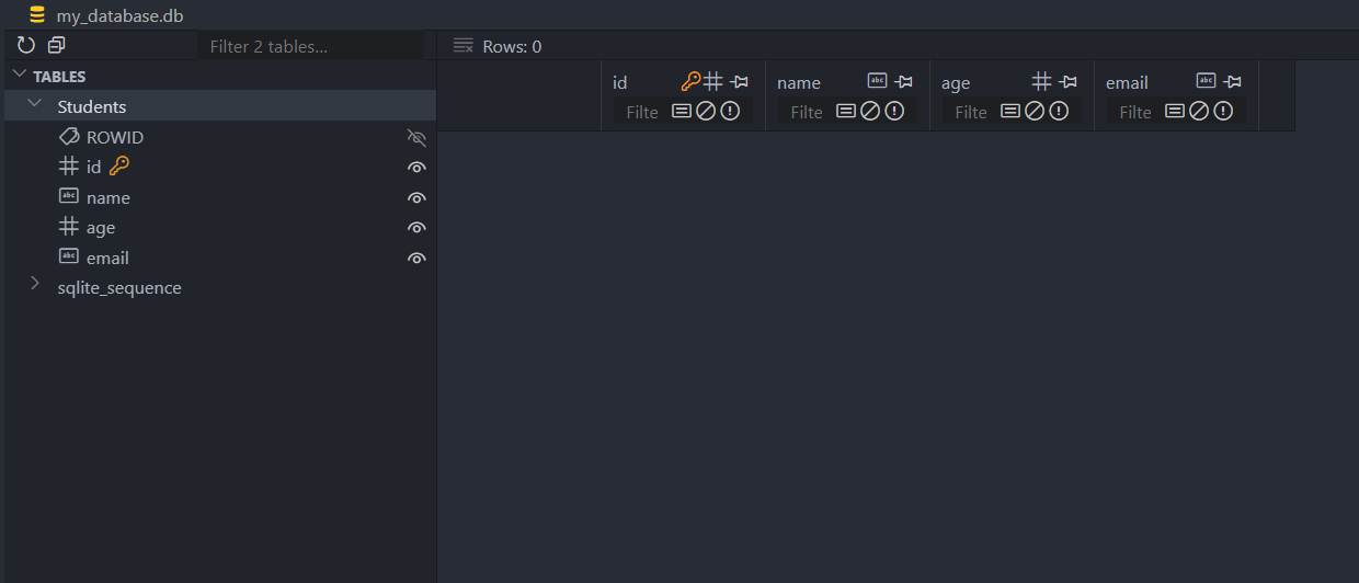 SQLite Viewer - VS Code پسوند