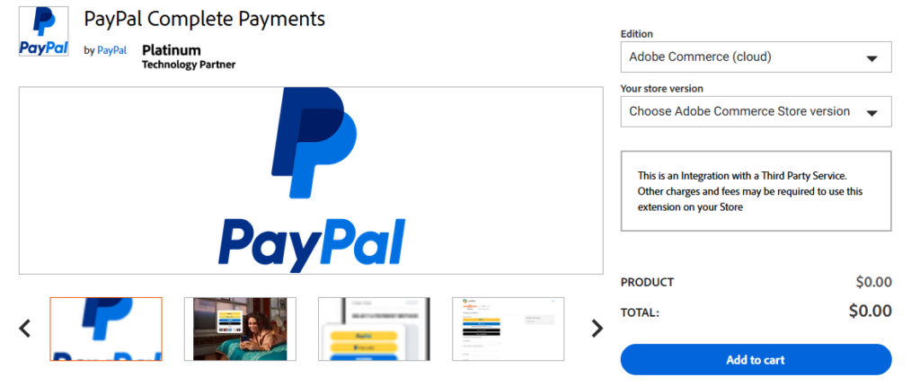 تصویری از برنامه افزودنی PayPal برای Magento که نمای کلی این افزونه را نشان می دهد
