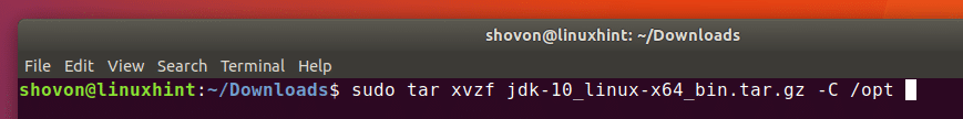 Oracle JDK 10 را نصب کنید روی اوبونتو 18.04 LTS