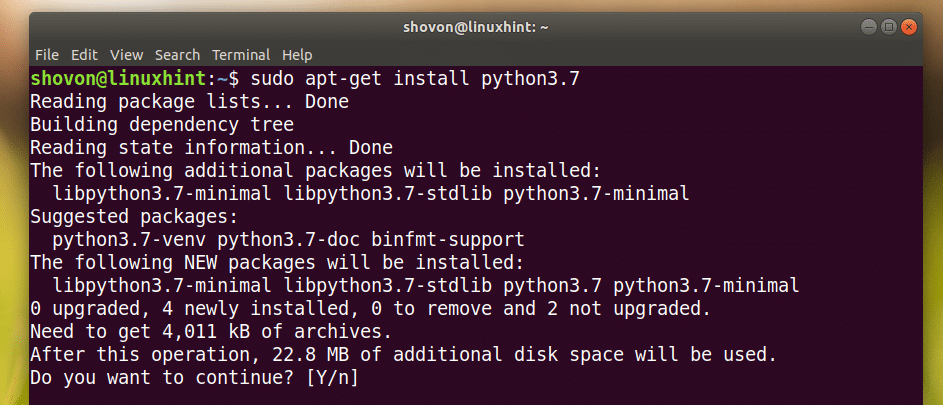 Python3 و IDLE را نصب کنید روی اوبونتو 18.04