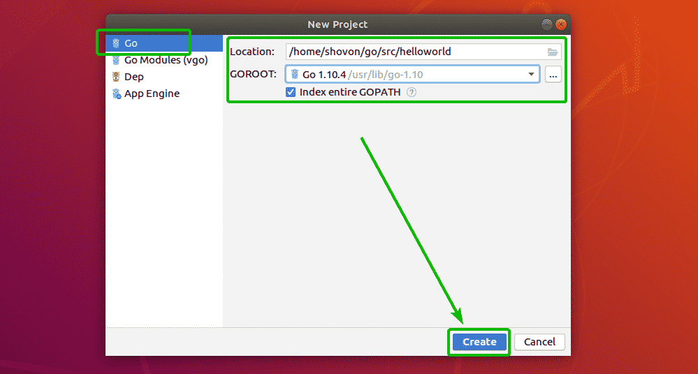 Jetbrains goland go ide را نصب کنید روی اوبونتو