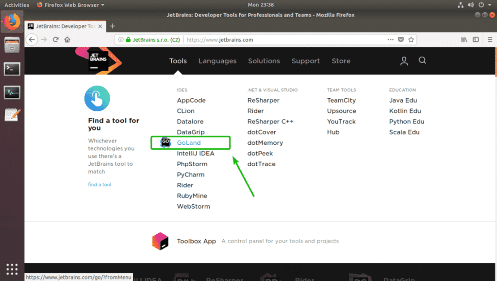 Jetbrains goland go ide را نصب کنید روی اوبونتو • بلاگ رسانگار